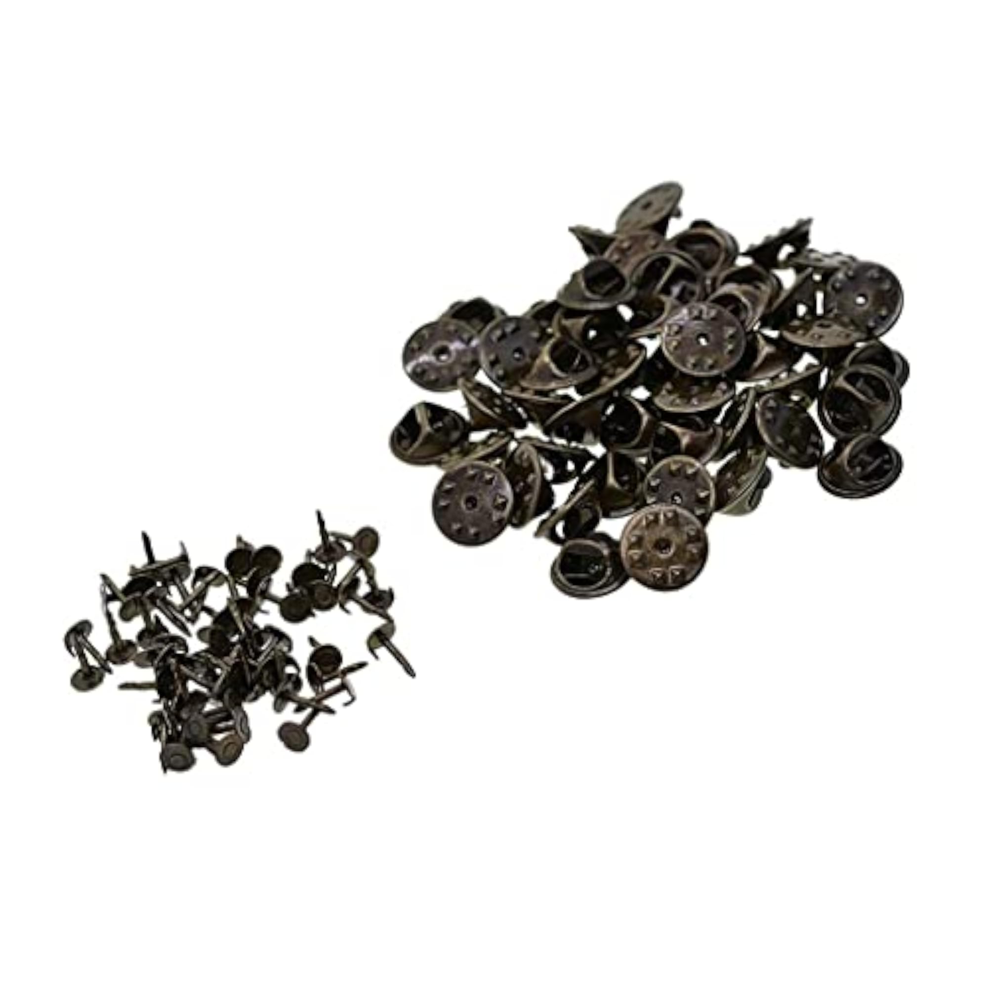 Metal Tie Back Lapel Pins, 2x50 Sets
